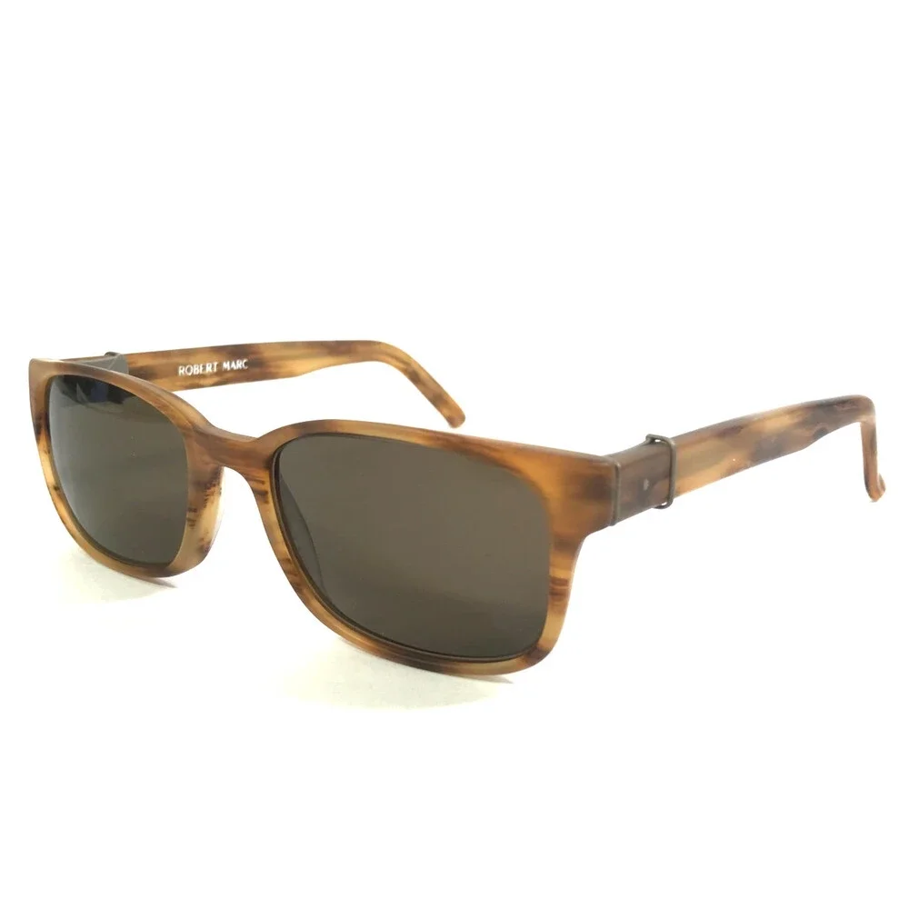 Robert Marc Sunglasses 900-269M Matte Striped Brown Frames with Brown Lenses